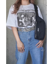 A.D.G | "Rage Against the Machine" PHOTO BIG TEE (white)(Tシャツ/カットソー)