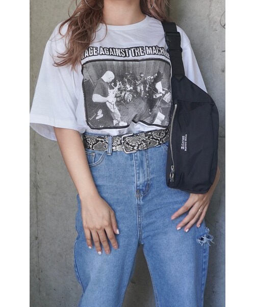 A.D.G(エーディージー)の「"Rage Against the Machine" PHOTO BIG TEE (white)(Tシャツ/カットソー・レディース・ホワイト・FREE)」の1枚目の写真