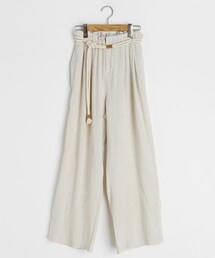 DHOLIC | ベルト付リネン混パンツ(その他パンツ)