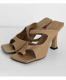 DHOLIC | ユニークカットヒールサンダル(サンダル)