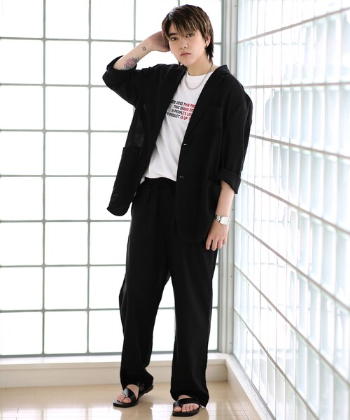 BOYSHE（ボーイシー）の「ナチュラル リネンバンディング ワイドパンツ【3 color】（その他パンツ・レディース・その他）」の4枚目の写真