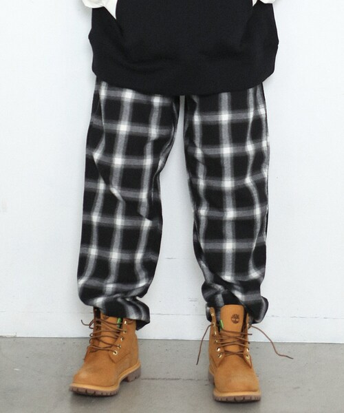 BOYSHE（ボーイシー）の「チェック バンディング テーパードパンツ（その他パンツ・レディース・その他）」の6枚目の写真