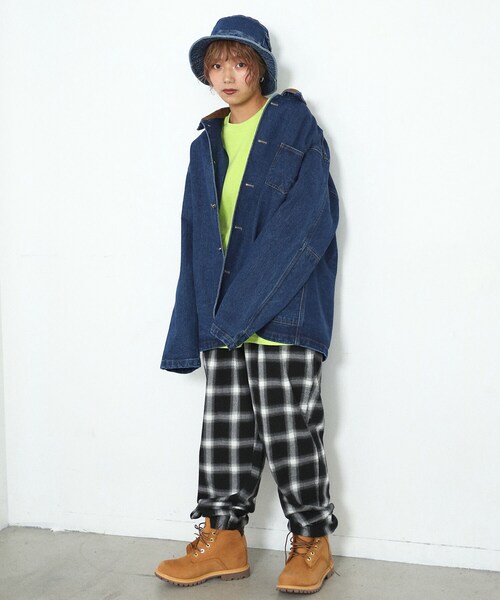 BOYSHE（ボーイシー）の「チェック バンディング テーパードパンツ（その他パンツ・レディース・その他）」の4枚目の写真