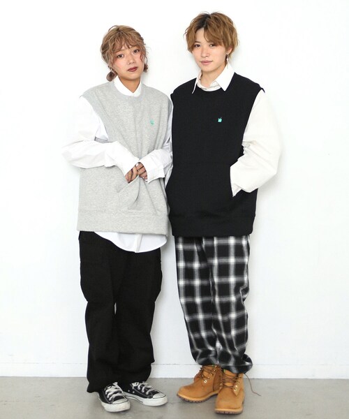 BOYSHE（ボーイシー）の「チェック バンディング テーパードパンツ（その他パンツ・レディース・その他）」の3枚目の写真