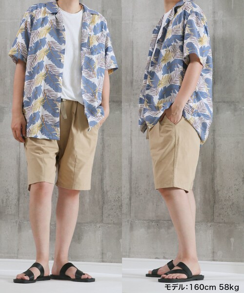 BOYSHE（ボーイシー）の「ヤシの木柄プリント オープンカラーシャツ【2 color】（シャツ/ブラウス・レディース・その他）」の10枚目の写真