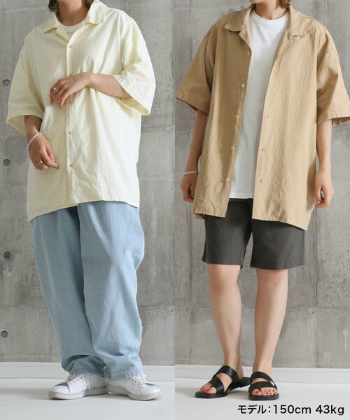 BOYSHE（ボーイシー）の「リネンオープンカラー リラックスシャツ【2 color】（シャツ/ブラウス・レディース・その他）」の11枚目の写真