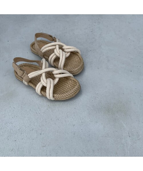 no brand（ノーブランド）の「ロープ編みサンダル（サンダル・レディース・その他）」の4枚目の写真