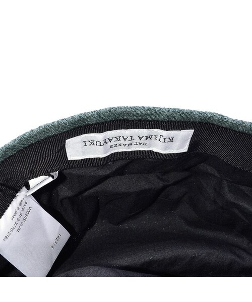 未使用 KUJIMA TAKAYUKI キジマタカユキ リネン キャップ KIJIMA TAKAYUKI（キジマ タカユキ）の「KIJIMATAKAYUKI(coeur