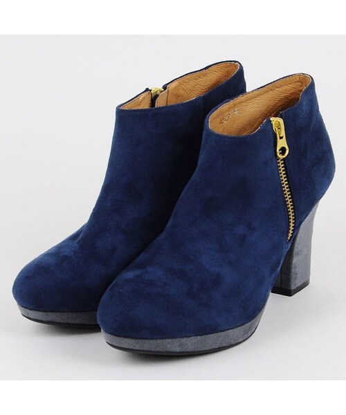 ORiental TRaffic（オリエンタルトラフィック）の「サイドジップブーツ（シューズ・レディース・ベージュ/ブラック/ネイビー/レッド・S/M/L/LL）」の4枚目の写真