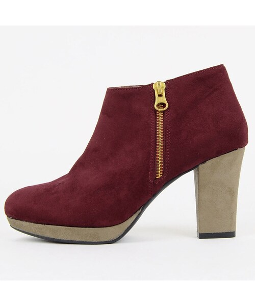 ORiental TRaffic（オリエンタルトラフィック）の「サイドジップブーツ（シューズ・レディース・ベージュ/ブラック/ネイビー/レッド・S/M/L/LL）」の5枚目の写真