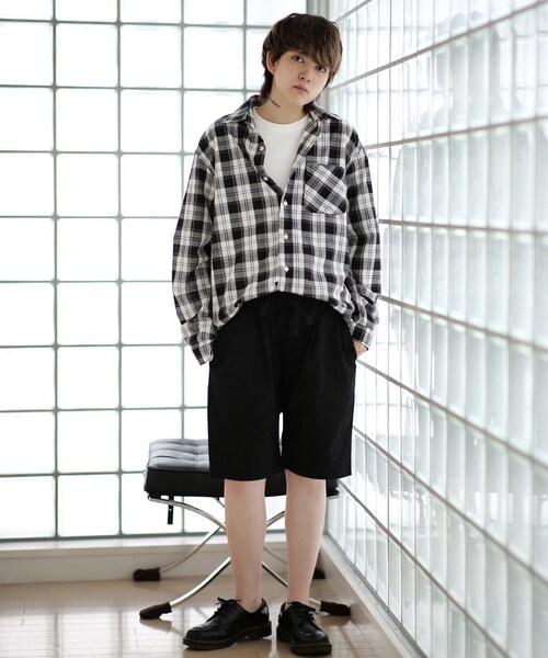 BOYSHE（ボーイシー）の「ボリュームタック バルーンハーフパンツ【2 color】（チノパンツ・レディース・その他）」の8枚目の写真