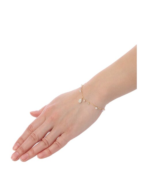 sweet pea スイートピーK18 天然石ブレスレット SweetPea(スイートピー) ブレスレット -（Sweetpea スイートピー