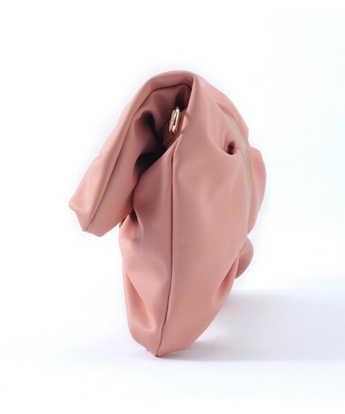 PAGEBOY（ページボーイ）の「ターンロックフロント2WAYリボンクラッチバッグ（バッグ・レディース・グレー/ブラック/ピンク）」の6枚目の写真