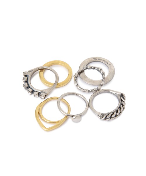 IOSSELLIANI（イオッセリアーニ）の「《LOVE&GIFT》IOSSELLIANIClassic リング（アクセサリー・003 3-SILVER*GOLD・5/6/7/8）」の4枚目の写真