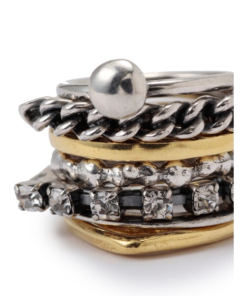 IOSSELLIANI（イオッセリアーニ）の「《LOVE&GIFT》IOSSELLIANIClassic リング（アクセサリー・003 3-SILVER*GOLD・5/6/7/8）」の3枚目の写真