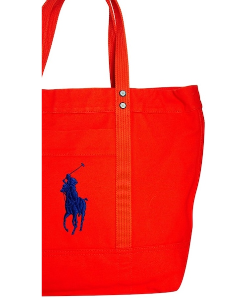 POLO RALPH LAUREN(ポロ ラルフ ローレン)の「Polo Ralph Lauren Tote Bag(トートバッグ・レディース・red・One Size)」の3枚目の写真