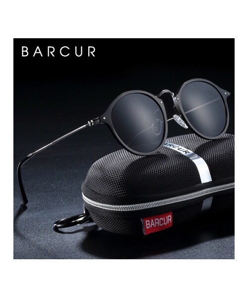 BARCUR サングラス Amazon.co.jp: Barcur クラシック メンズ 偏光サングラス 運転 釣り