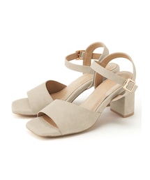 GRL | スクエアトゥアンクルストラップサンダル(サンダル)