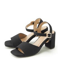 GRL | スクエアトゥアンクルストラップサンダル(サンダル)