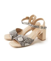 GRL | スクエアトゥアンクルストラップサンダル(サンダル)