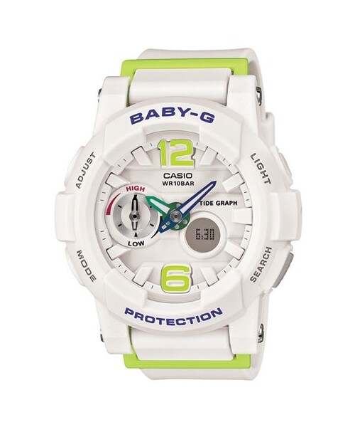 BABY-G(ベイビージー)の「Baby-G Ana-Digi Watch, 49mm(アナログ腕時計・レディース・White/ Multi)」の2枚目の写真