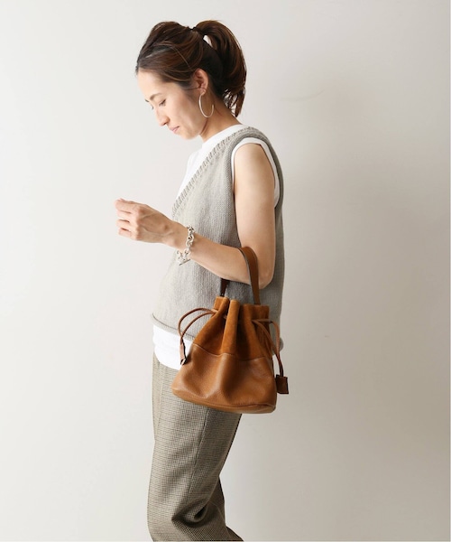 FRAMeWORK(フレームワーク)の「コンビ キンチャクBag◆(バッグ・ナチュラル/フリー/在庫なし)」の8枚目の写真