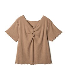 GRL | フロントギャザーメロウフリルトップス(Tシャツ/カットソー)