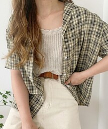 chocomee | チェックカイキンシャツ(シャツ/ブラウス)