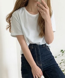 chocomee | chocomeeミニボーダー(Tシャツ/カットソー)