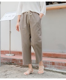 HOTPING | ウエストゴムリネン調コットンワイドパンツ(その他パンツ)