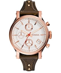 FOSSIL | Fossil 'Original Boyfriend' Chronograph Leather Strap Watch, 38mm(アナログ腕時計)