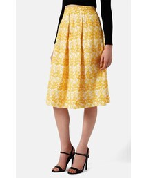 TOPSHOP | Topshop Daisy Embroidered Pleated Midi Skirt(スカート)