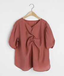 DHOLIC | Vネックギャザーブラウス(シャツ/ブラウス)