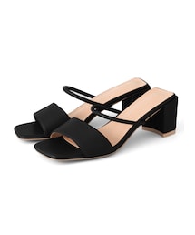 GRL | スクエアトゥストラップサンダル(サンダル)