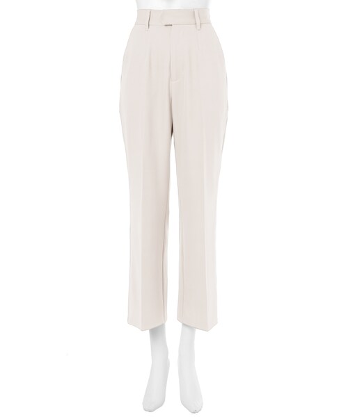 GRL（グレイル）の「センタープレスストレートパンツ（その他パンツ・レディース・オフホワイト/グリーン/オフベージュ/ブルー/くすみパープル/ブラウン・S）」の2枚目の写真