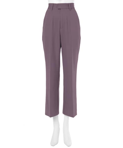 GRL（グレイル）の「センタープレスストレートパンツ（その他パンツ・レディース・オフホワイト/グリーン/オフベージュ/ブルー/くすみパープル/ブラウン・S）」の6枚目の写真