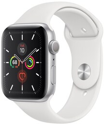 Apple | Apple Watch Series 5 GPS, 44mm Silver Aluminum Case with White Sport Band - S/M & M/L(その他)