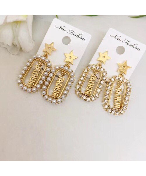 Handmade（ハンドメイド）の「(2COLOR/2TYPES)ディルスターネームタグドロップピアス（ピアス（両耳用）・レディース・その他）」の10枚目の写真