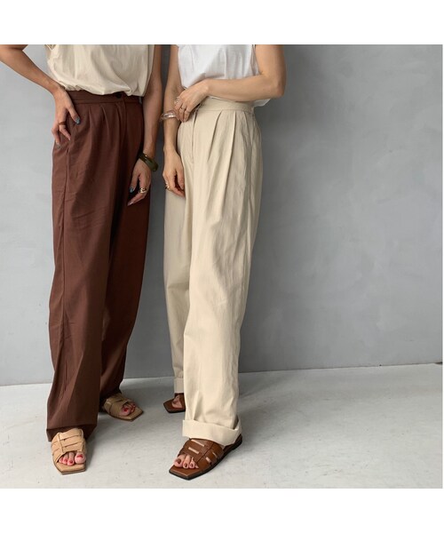 no brand（ノーブランド）の「リネンタックパンツ（その他パンツ・レディース・その他）」の11枚目の写真