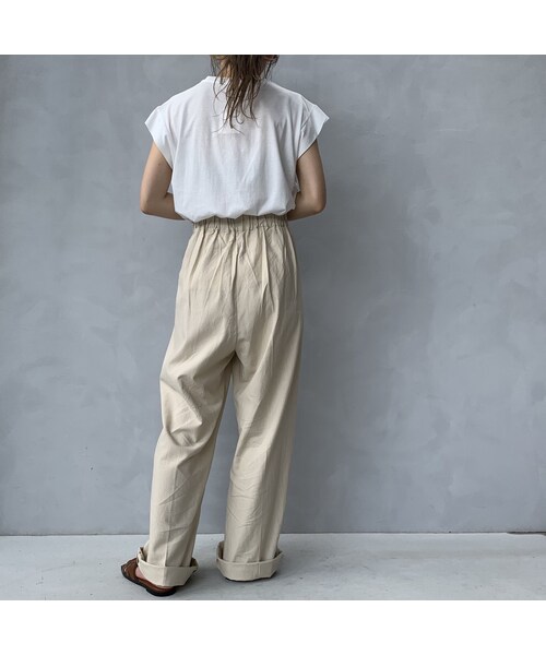 no brand（ノーブランド）の「リネンタックパンツ（その他パンツ・レディース・その他）」の7枚目の写真