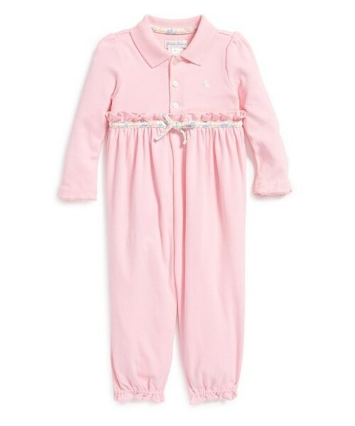Ralph Lauren（ラルフ ローレン）の「Ralph Lauren Interlock Knit Romper (Baby Girls