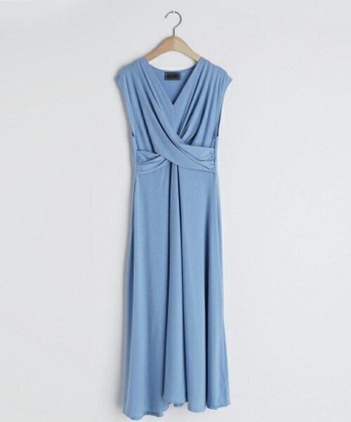 DHOLIC（ディーホリック）の「クロスディテールワンピース（ワンピース・レディース・ベージュ/ブラック/ブルー・FREE）」の3枚目の写真