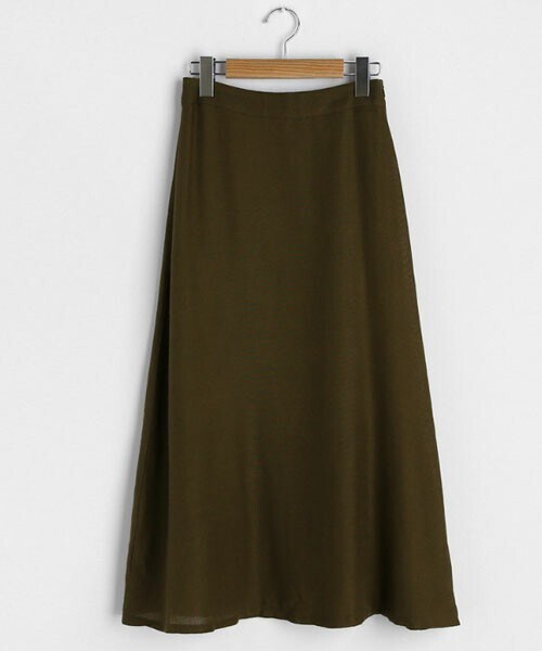 DHOLIC（ディーホリック）の「リネン混フレアスカート（スカート・レディース・ブラウン/グリーン/ベージュ・FREE）」の3枚目の写真