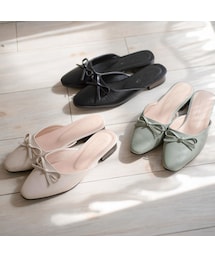 merrylatte | リボンレザーサンダル(サンダル)