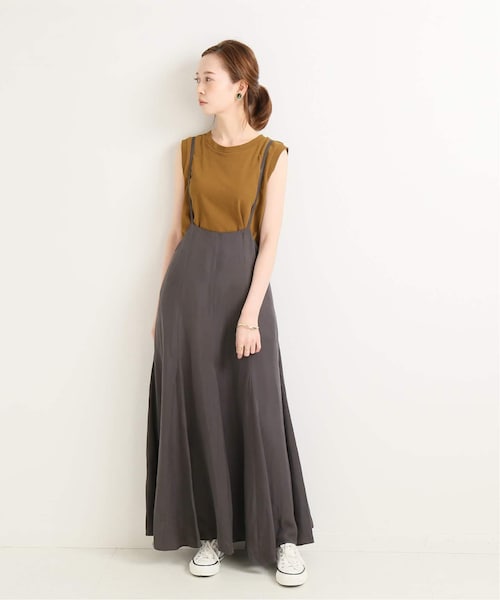 スローブイエナ　サロペットロングスカート サロペットスカート（ワンピース）｜IENA（イエナ）の通販