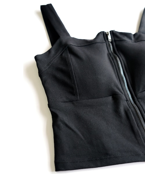 no brand（ノーブランド）の「フロントジップブラトップ（ロング