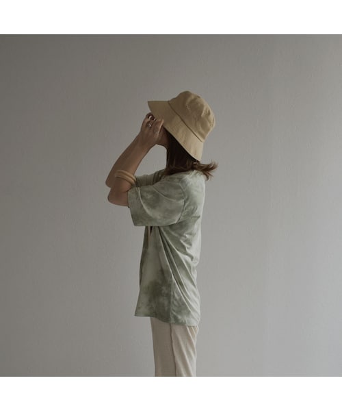 Lavish Gate（ラヴィッシュゲート）の「nh-tops-02176　タイダイ染　ボーイフレンドＴシャツ　ピスタチオ（Tシャツ/カットソー・レディース・その他）」の2枚目の写真