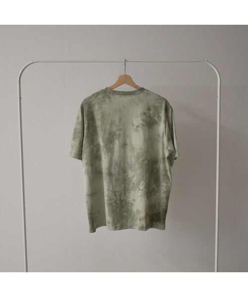 Lavish Gate（ラヴィッシュゲート）の「nh-tops-02176　タイダイ染　ボーイフレンドＴシャツ　ピスタチオ（Tシャツ/カットソー・レディース・その他）」の5枚目の写真