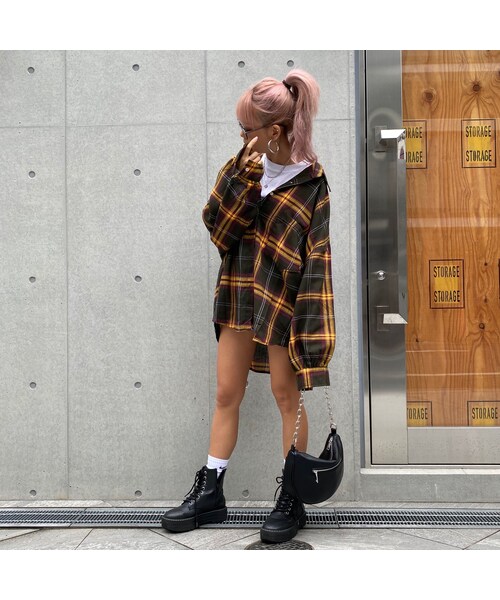 no brand（ノーブランド）の「BIGBIGたぽ袖チェックシャツ#3510（シャツ/ブラウス・レディース・その他）」の10枚目の写真