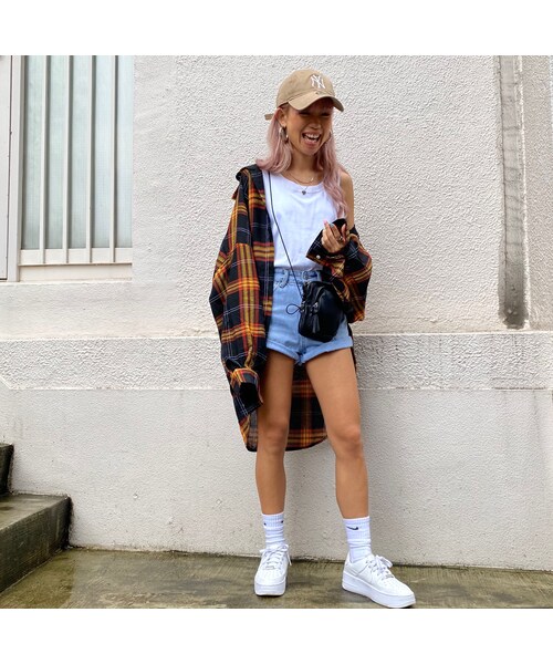 no brand（ノーブランド）の「BIGBIGたぽ袖チェックシャツ#3510（シャツ/ブラウス・レディース・その他）」の8枚目の写真